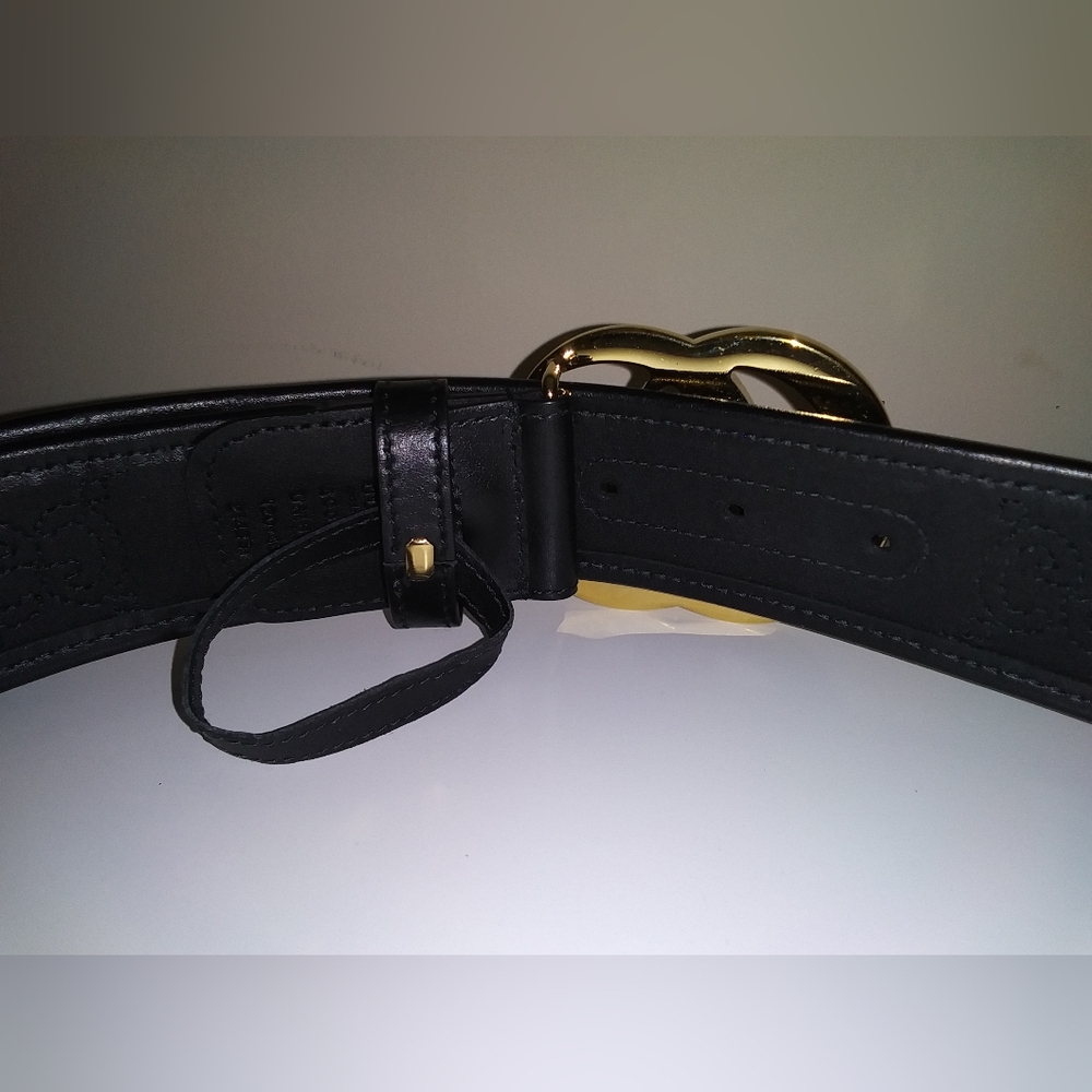 Worn Once: GG Marmont Matelassé Wide Belt - RARE SIZE 120 CM *Bonus Gift Bag* - Picture 7 of 9